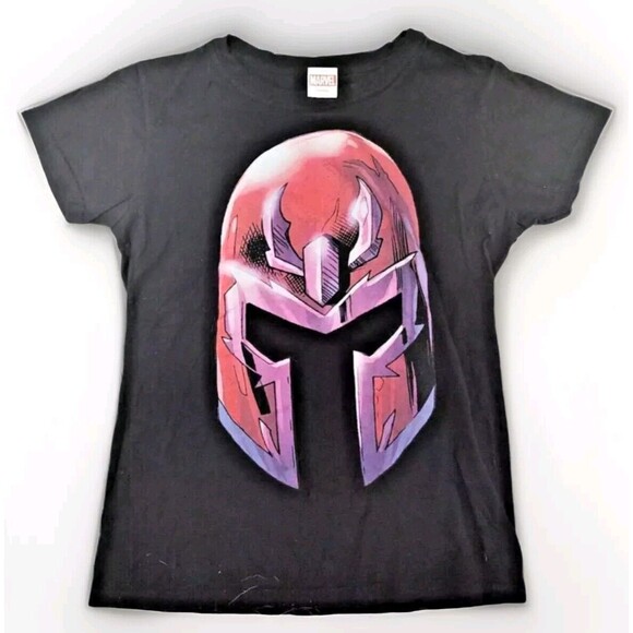 Tultex Marvel Youth Size Large Magneto Graphic Black T Shirt Fast Shipping - Picture 1 of 13